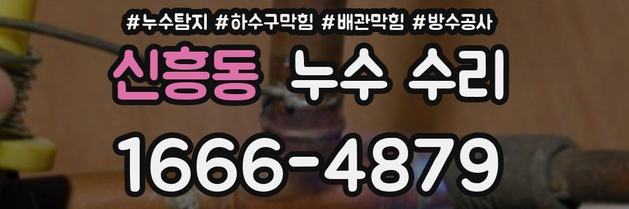 신흥동 누수 수리