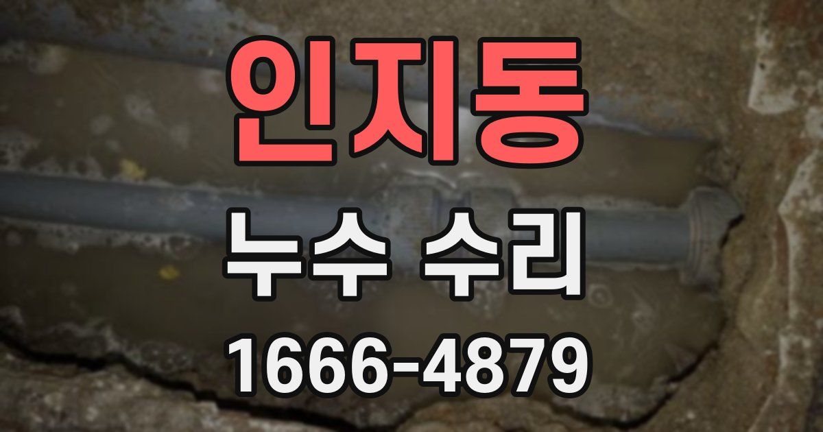 인지동 누수 수리