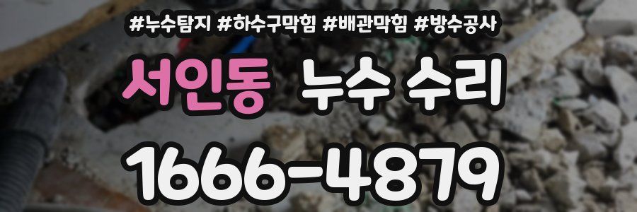 서인동 누수 수리