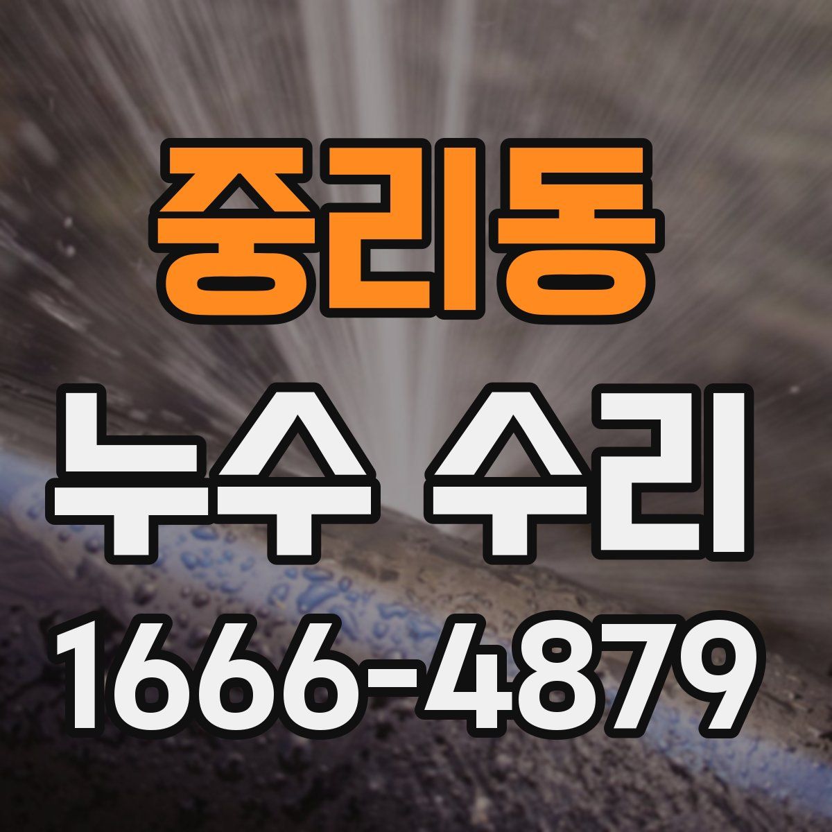 중리동 누수 수리