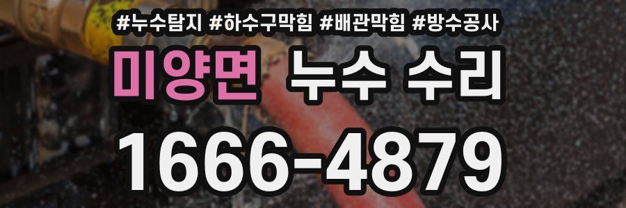 미양면 누수 수리