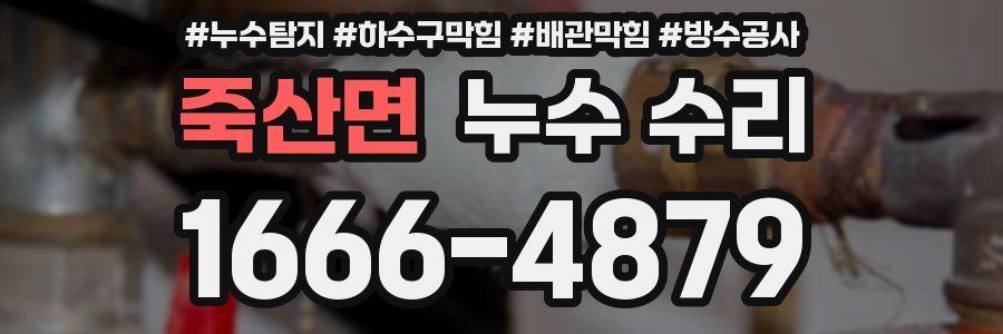 죽산면 누수 수리