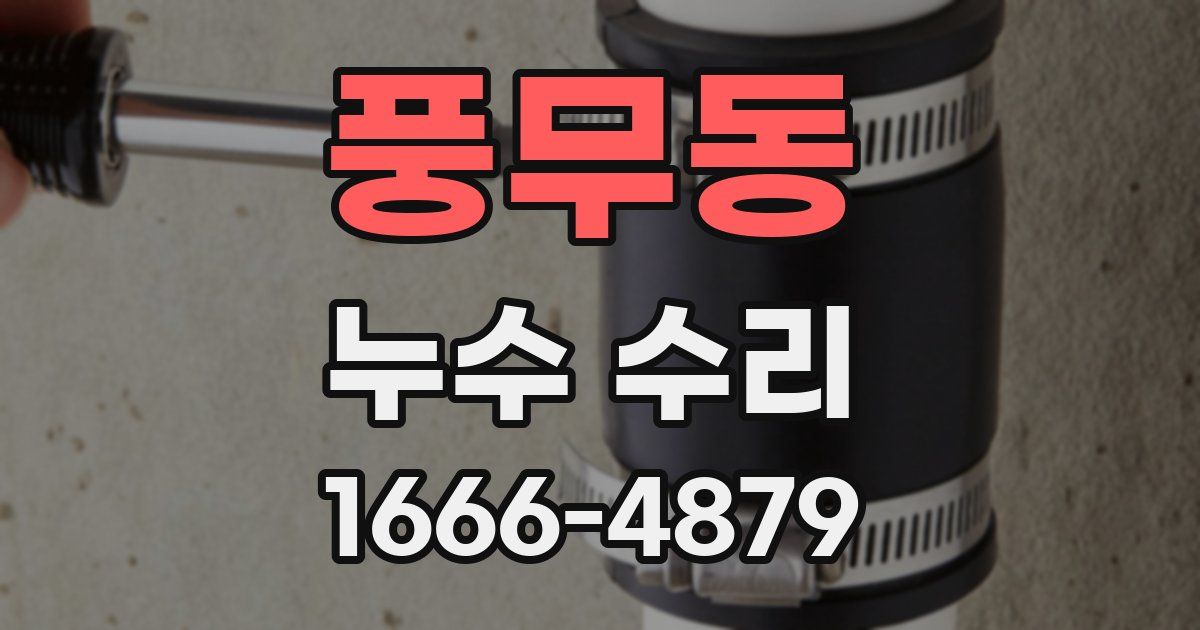 풍무동 누수 수리