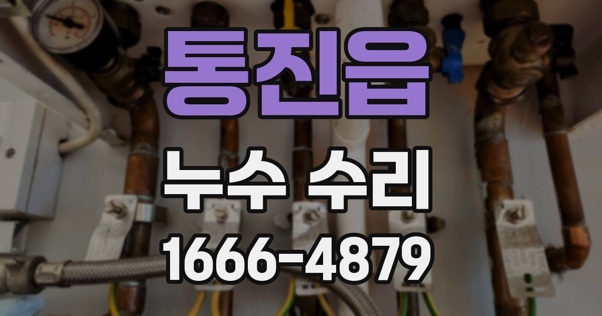 통진읍 누수 수리