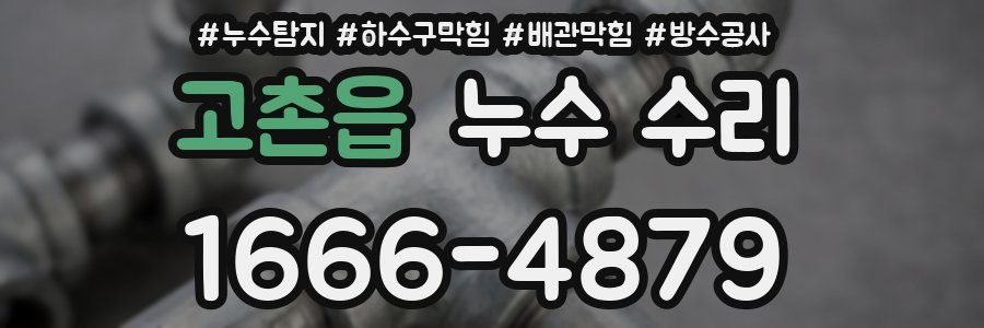 고촌읍 누수 수리