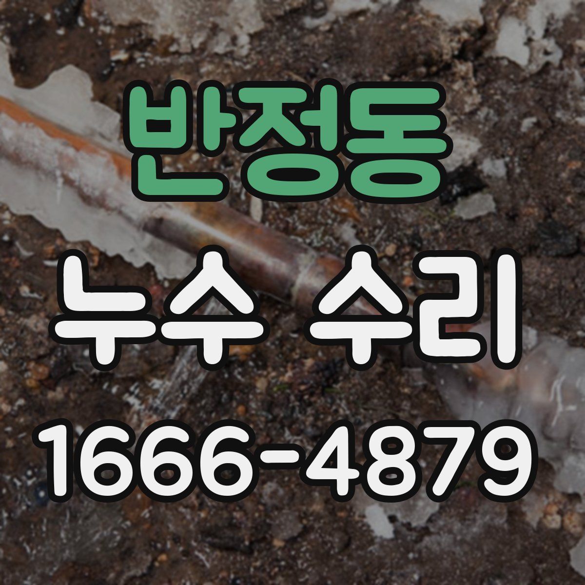 반정동 누수 수리