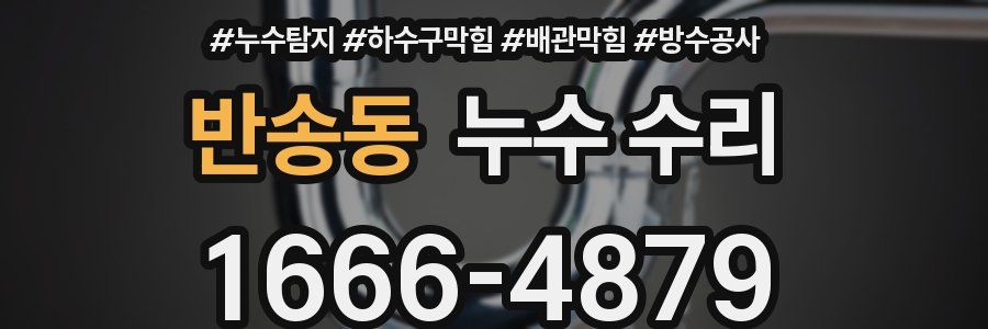 반송동 누수 수리