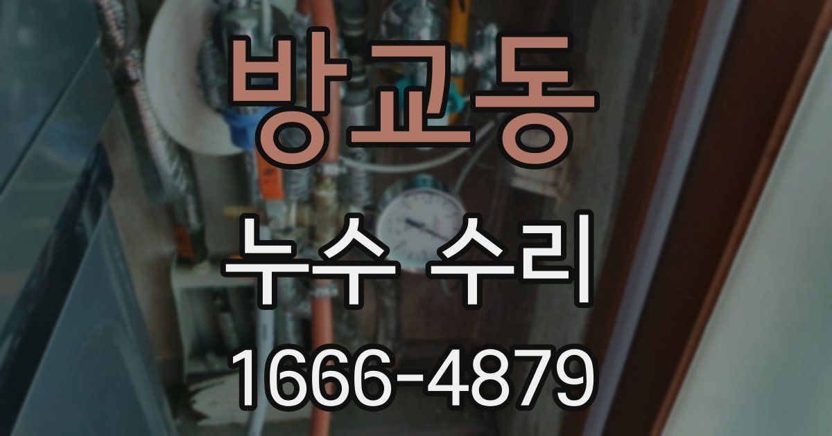 방교동 누수 수리