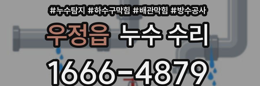 우정읍 누수 수리