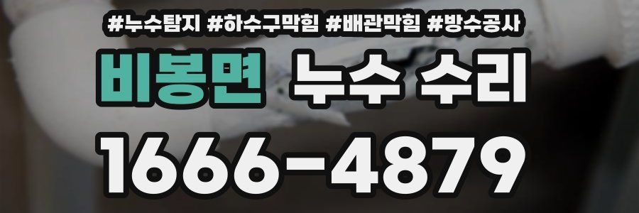 비봉면 누수 수리