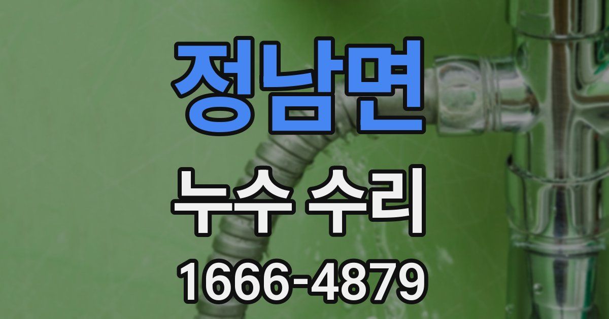 정남면 누수 수리
