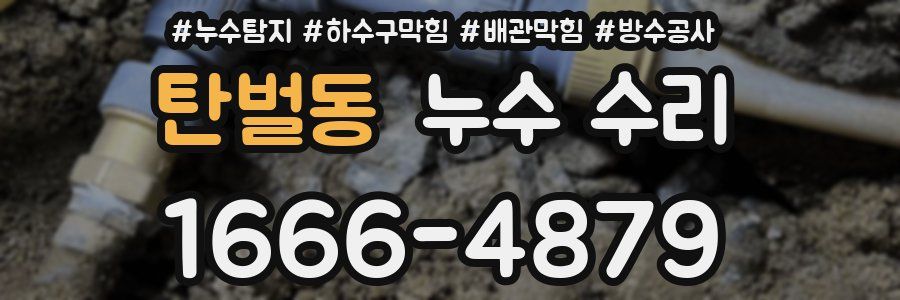 탄벌동 누수 수리