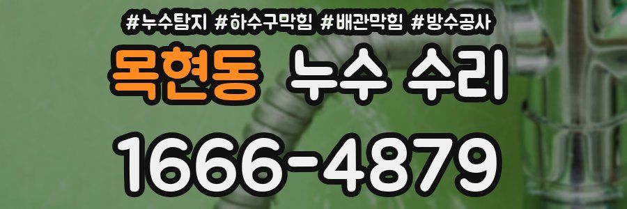 목현동 누수 수리