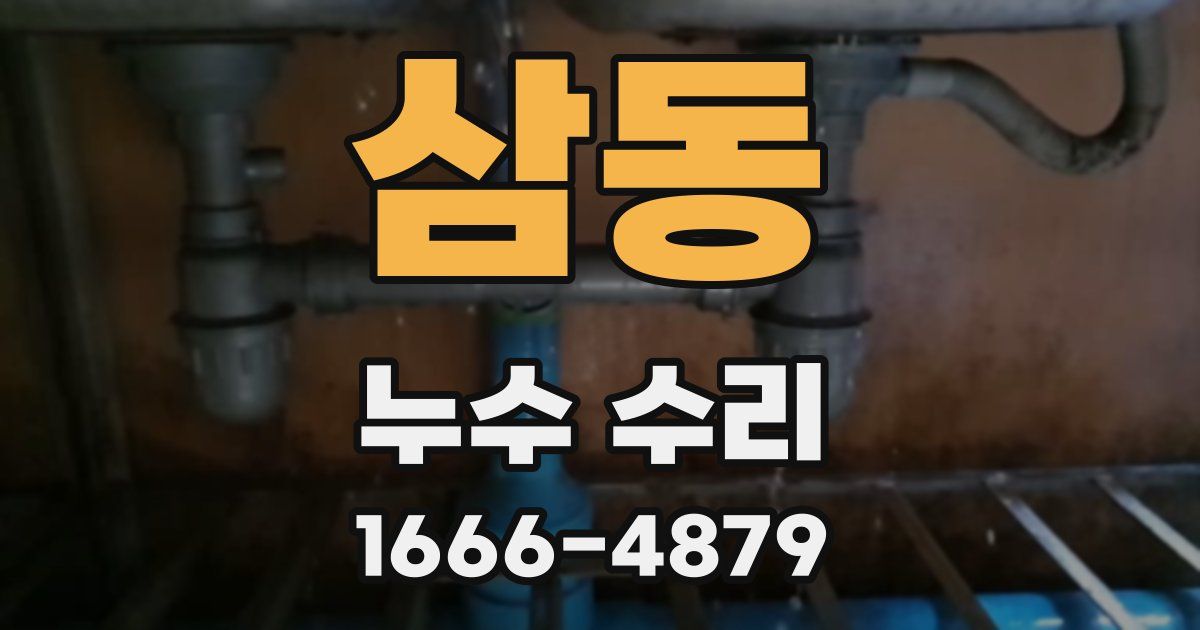 삼동 누수 수리
