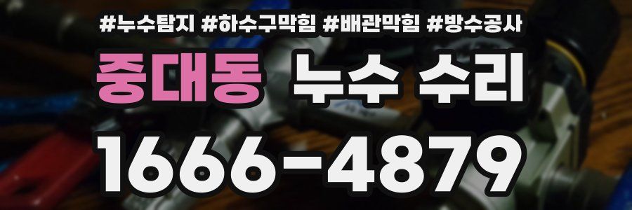 중대동 누수 수리