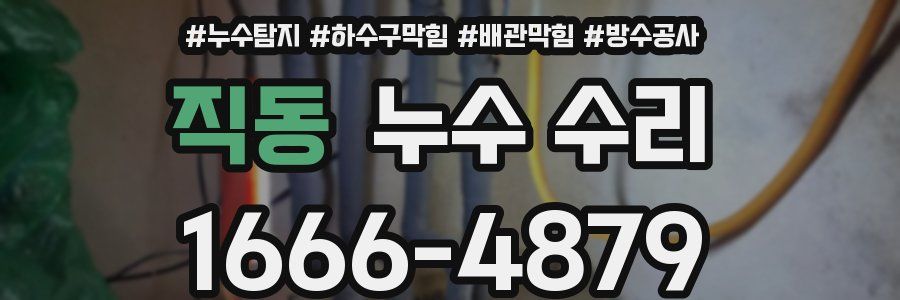 직동 누수 수리