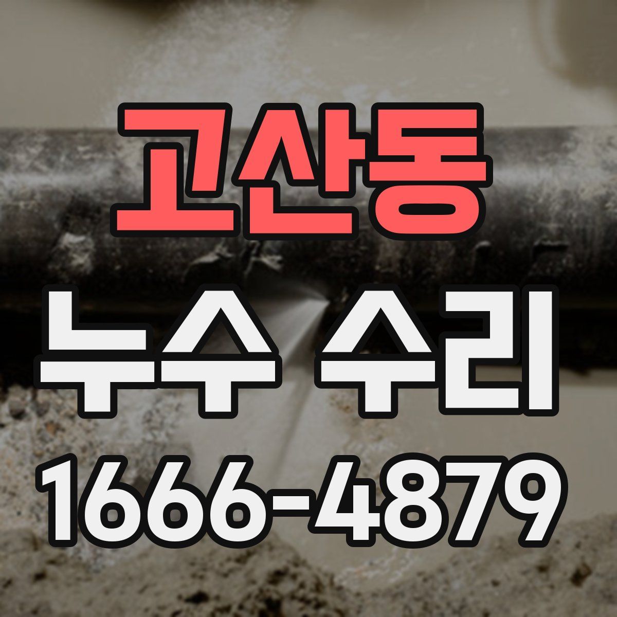 고산동 누수 수리