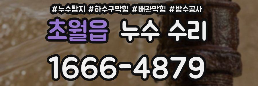 초월읍 누수 수리