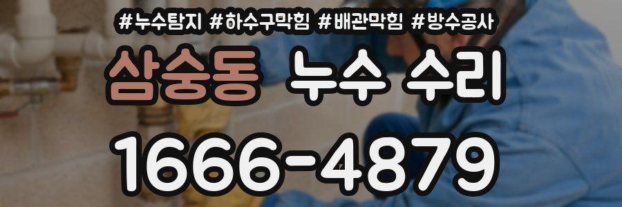 삼숭동 누수 수리
