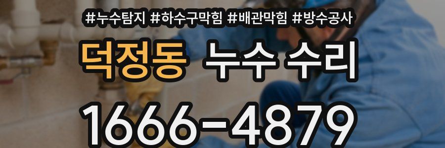 덕정동 누수 수리