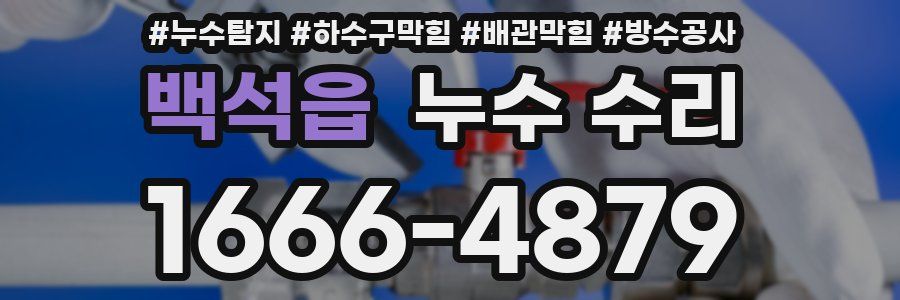 백석읍 누수 수리