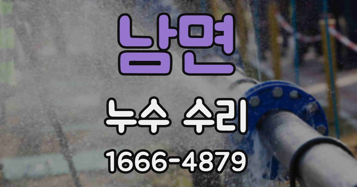 남면 누수 수리