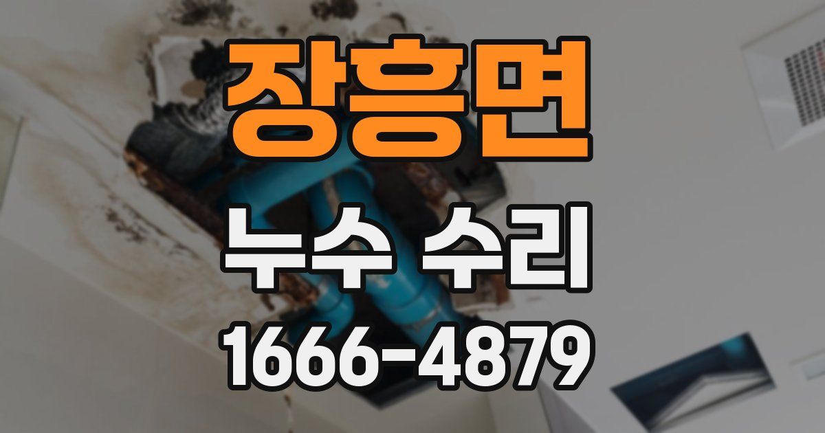장흥면 누수 수리