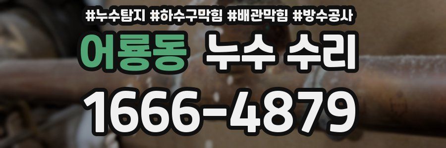 어룡동 누수 수리
