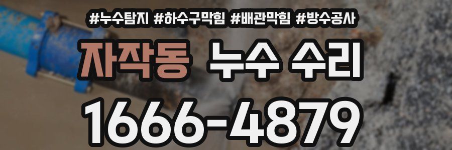 자작동 누수 수리