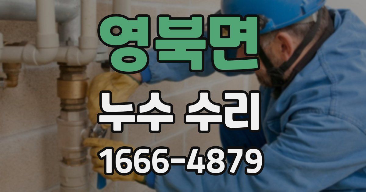 영북면 누수 수리