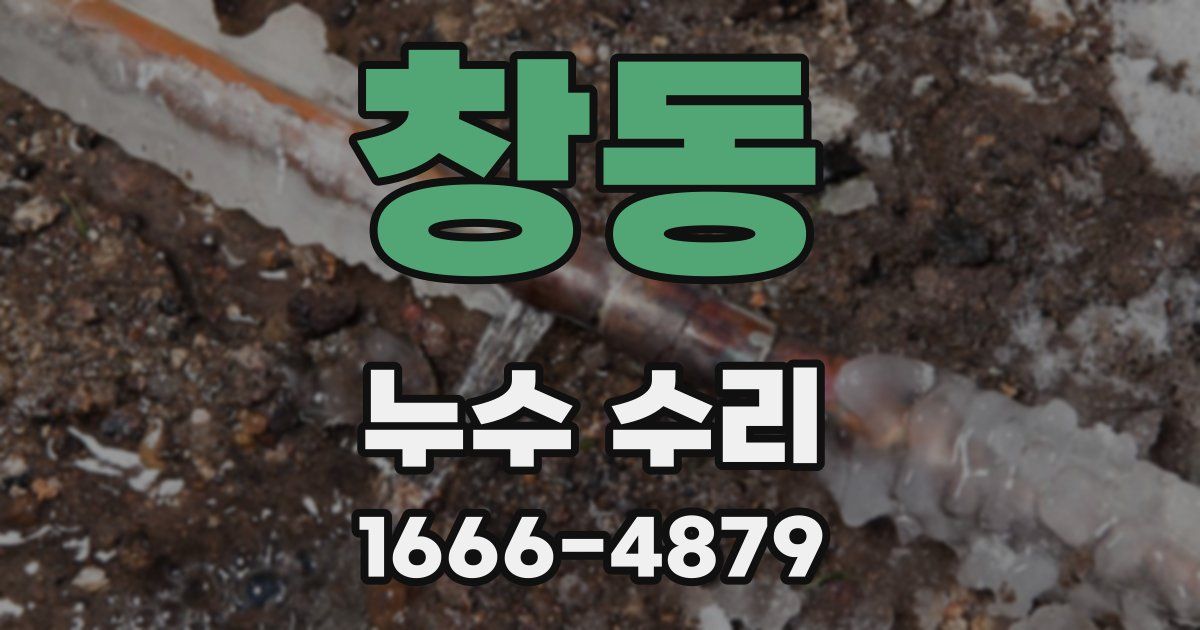 창동 누수 수리