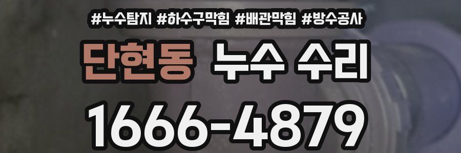 단현동 누수 수리