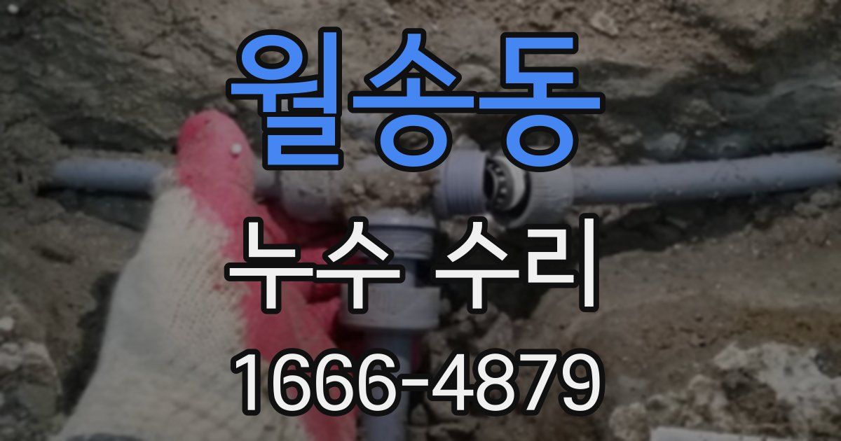 월송동 누수 수리