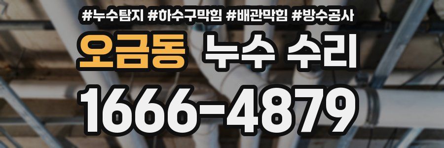 오금동 누수 수리