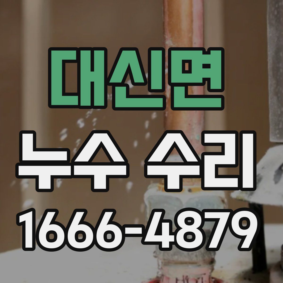 대신면 누수 수리