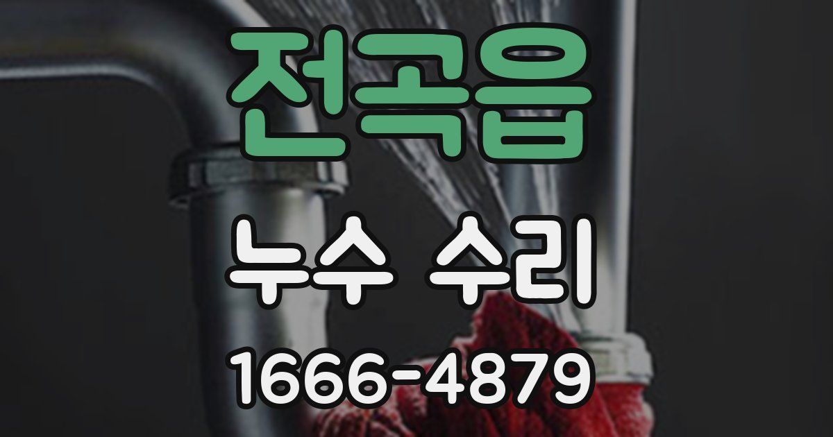 전곡읍 누수 수리
