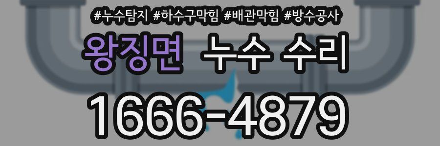 왕징면 누수 수리