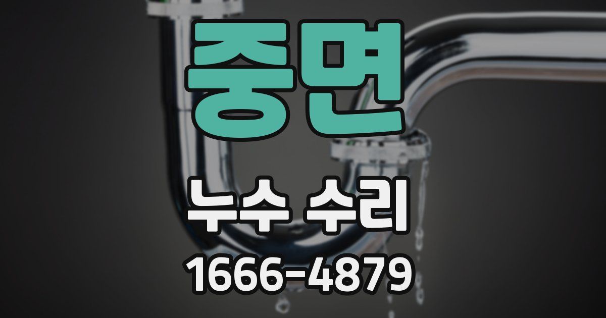 중면 누수 수리