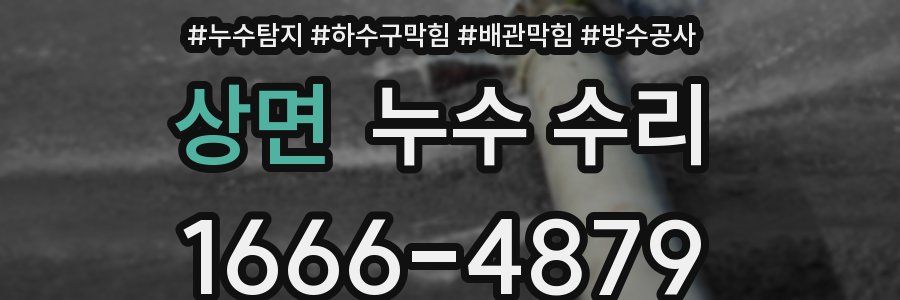 상면 누수 수리