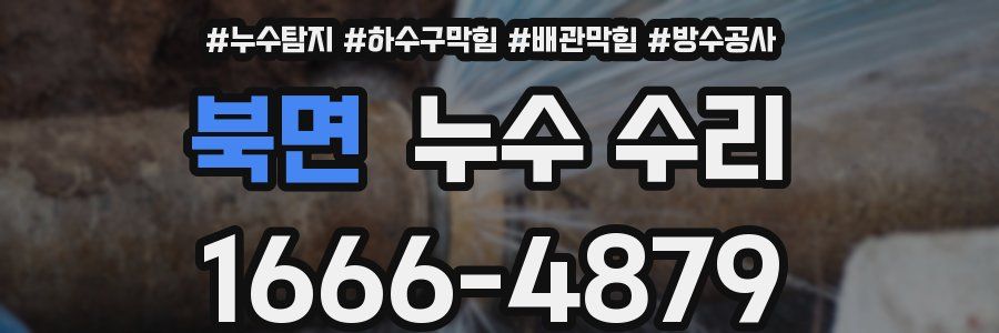 북면 누수 수리
