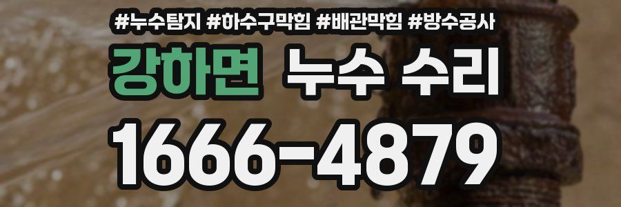 강하면 누수 수리