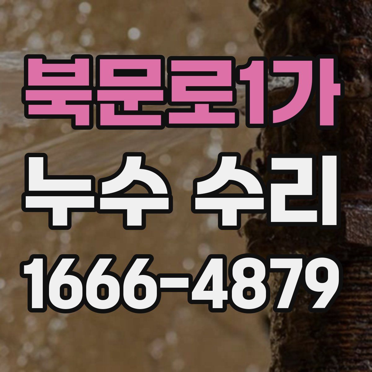 북문로1가 누수 수리