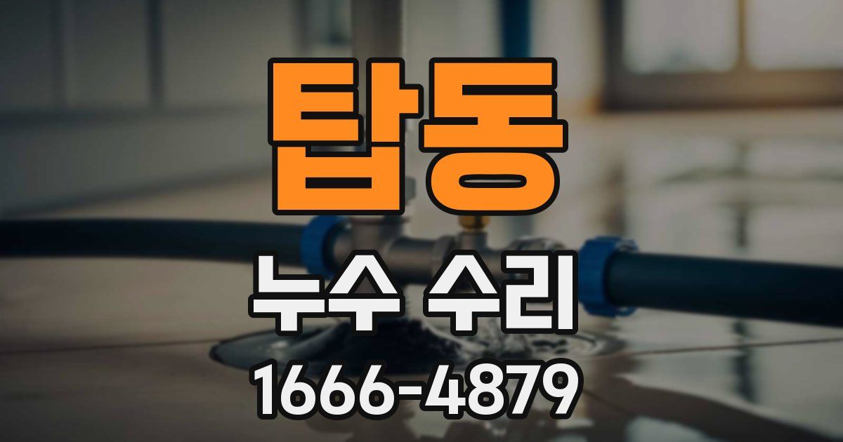 탑동 누수 수리