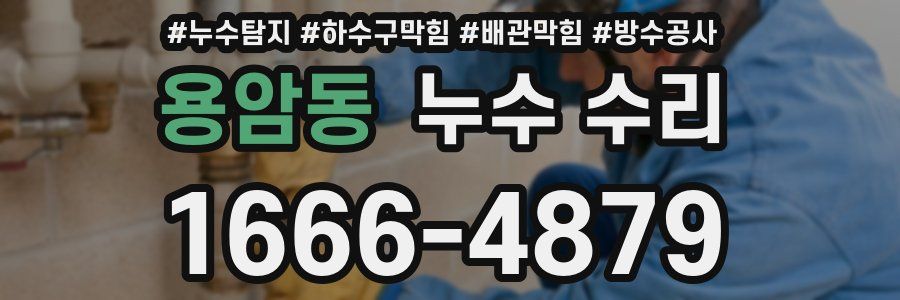 용암동 누수 수리