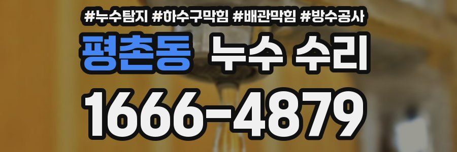 평촌동 누수 수리