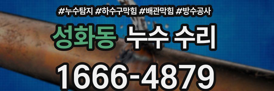 성화동 누수 수리
