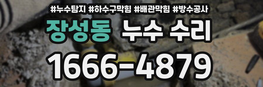 장성동 누수 수리