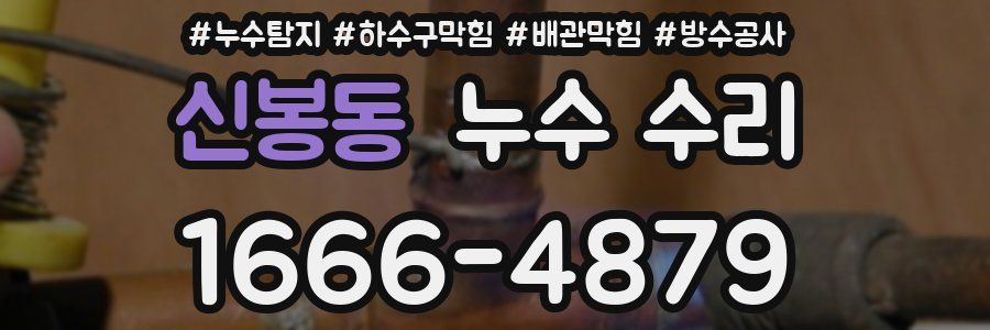 신봉동 누수 수리