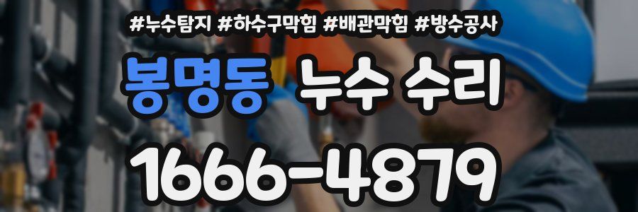 봉명동 누수 수리