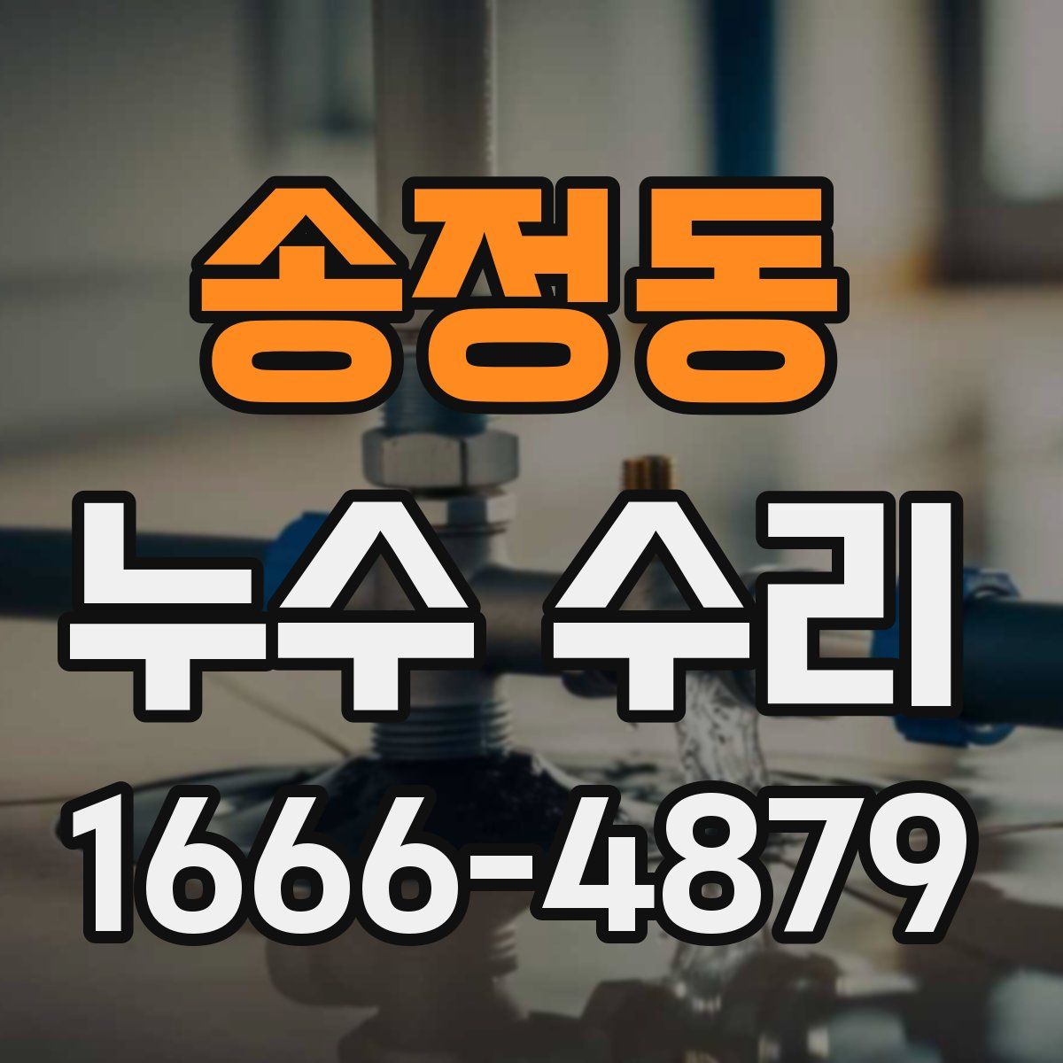송정동 누수 수리